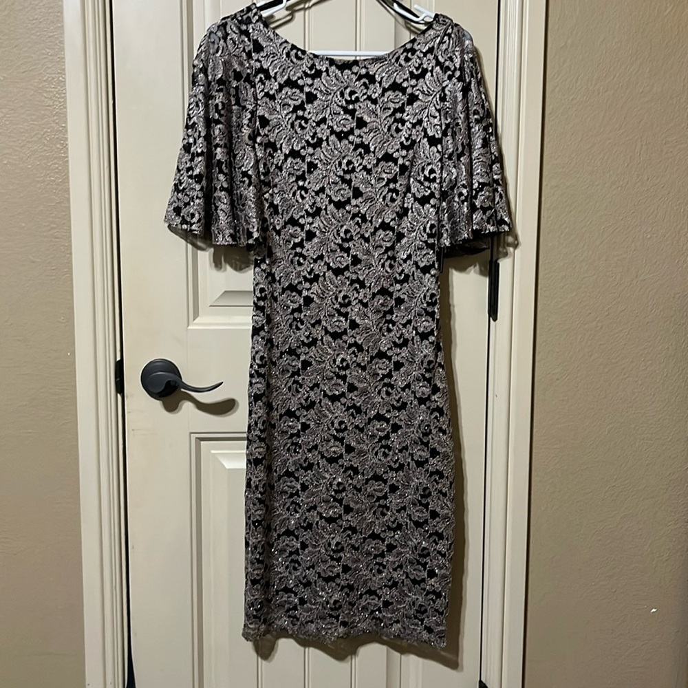 Jessica Howard sparkly Black dress size 6